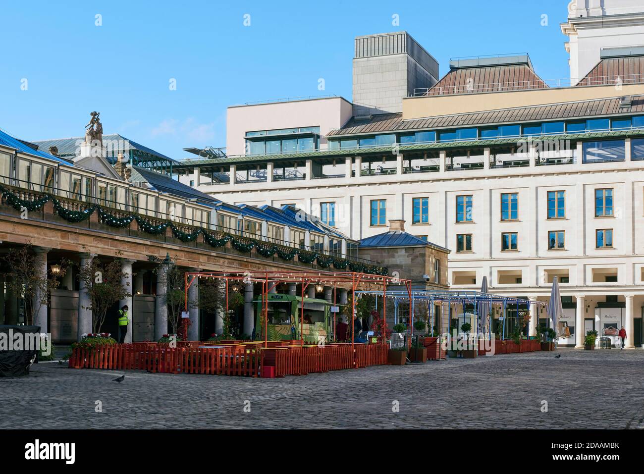 Covent Garden, central London UK, on the afternoon of the 10th November 2020, at the beginning of the second national coronavirus lockdown Stock Photo