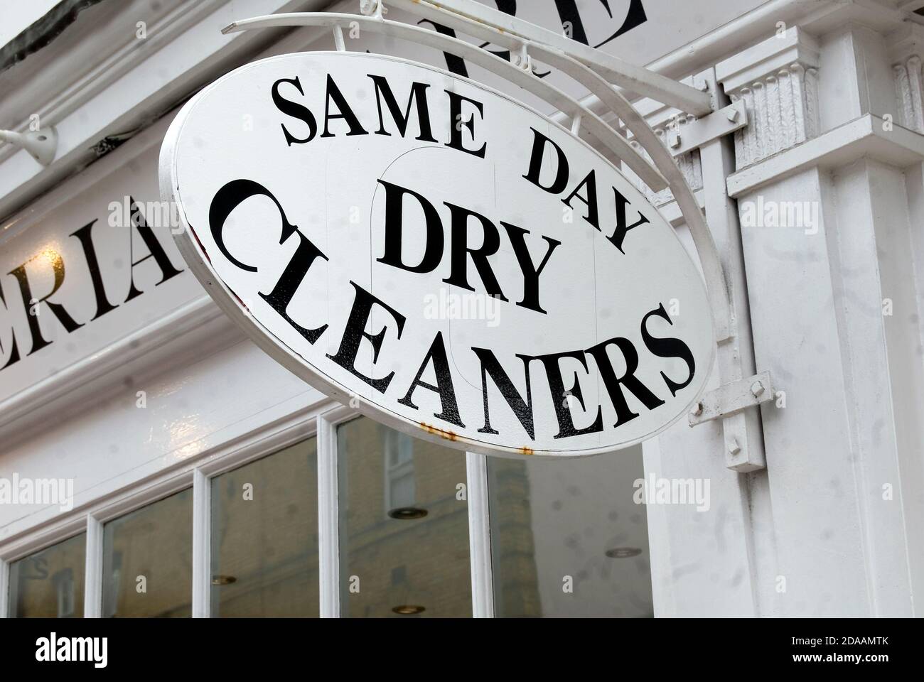 Drycleaners Shop Stock Photo