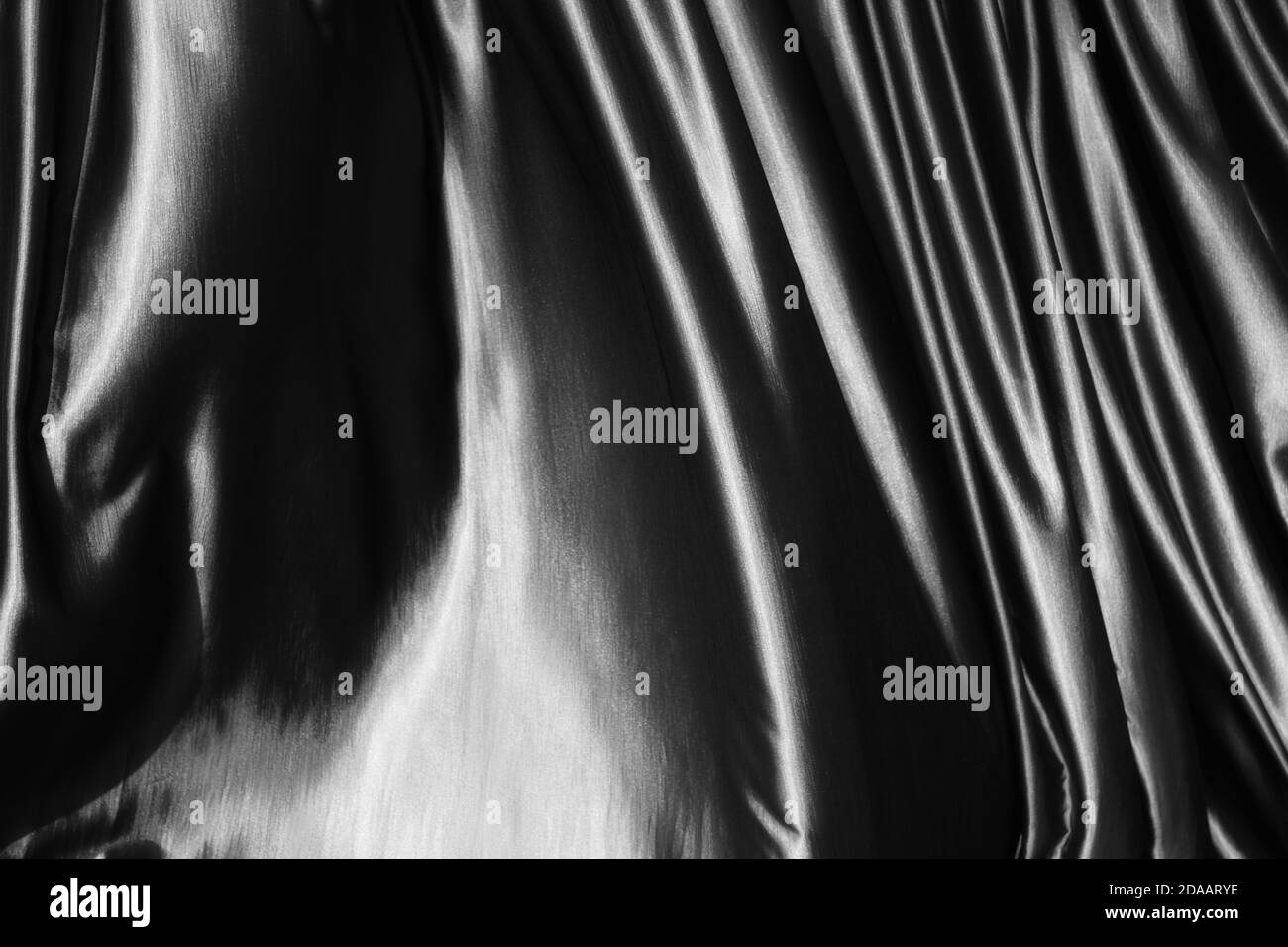 Black and white fabric texture for background Stock Photo