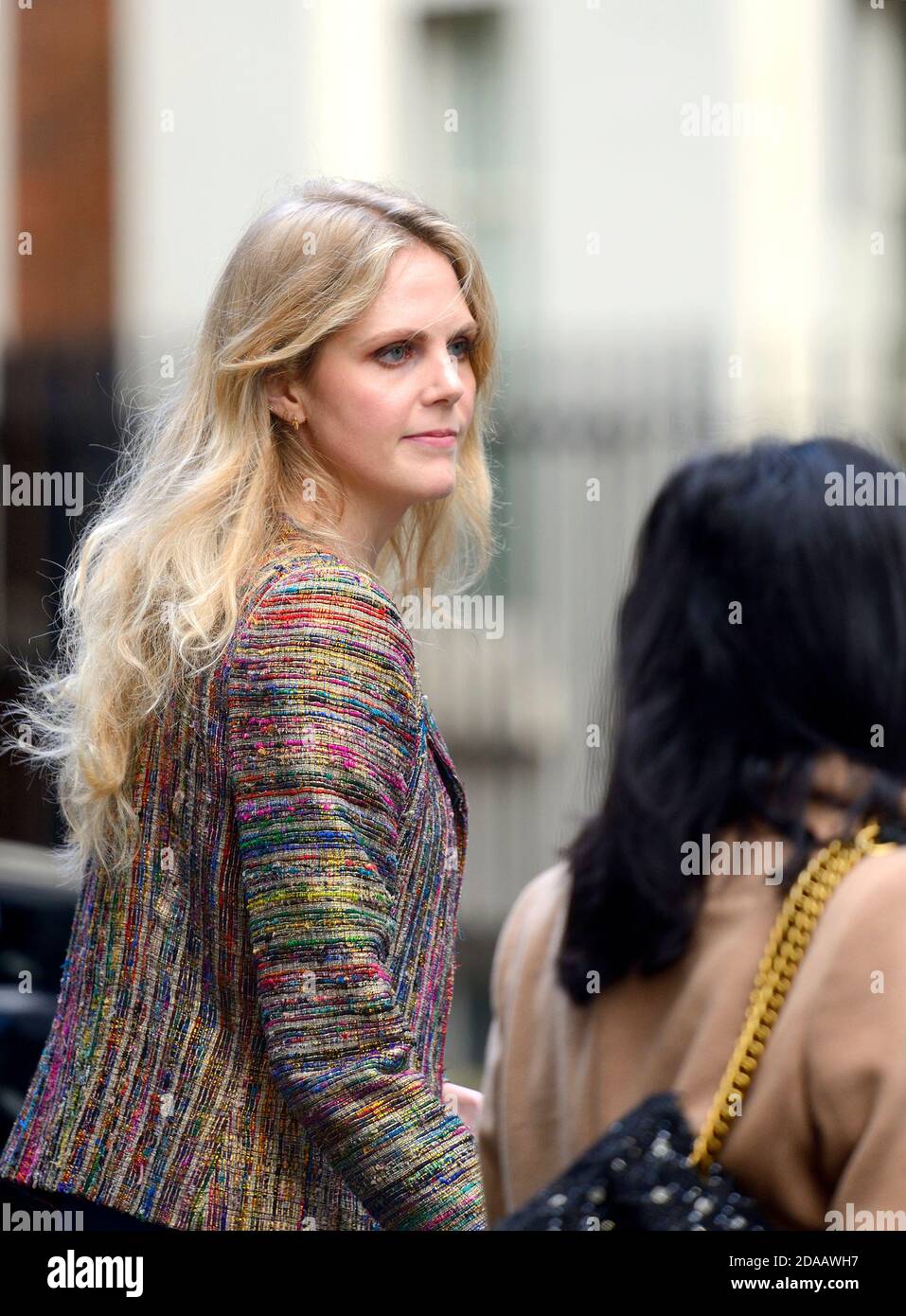 Cleo Watson - 'Head of the Prime Minister's Priorities and Campaigns' - leaving a cabinet meeting with Suella Braverman, 10th November 2020. Stock Photo