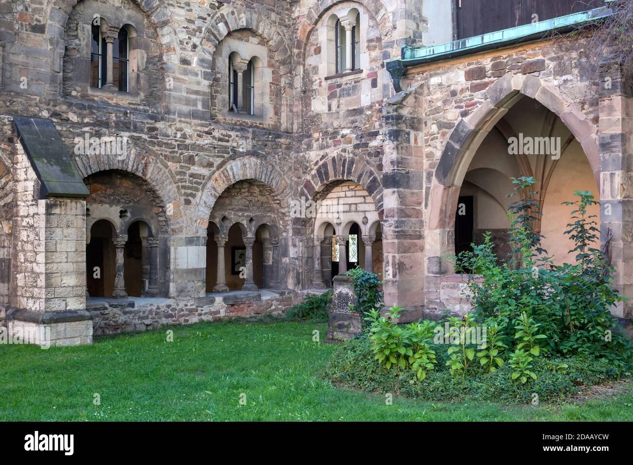 geography / travel, Germany, Saxony-Anhalt, Magdeburg, patio in the Magdeburg cathedral, Additional-Rights-Clearance-Info-Not-Available Stock Photo