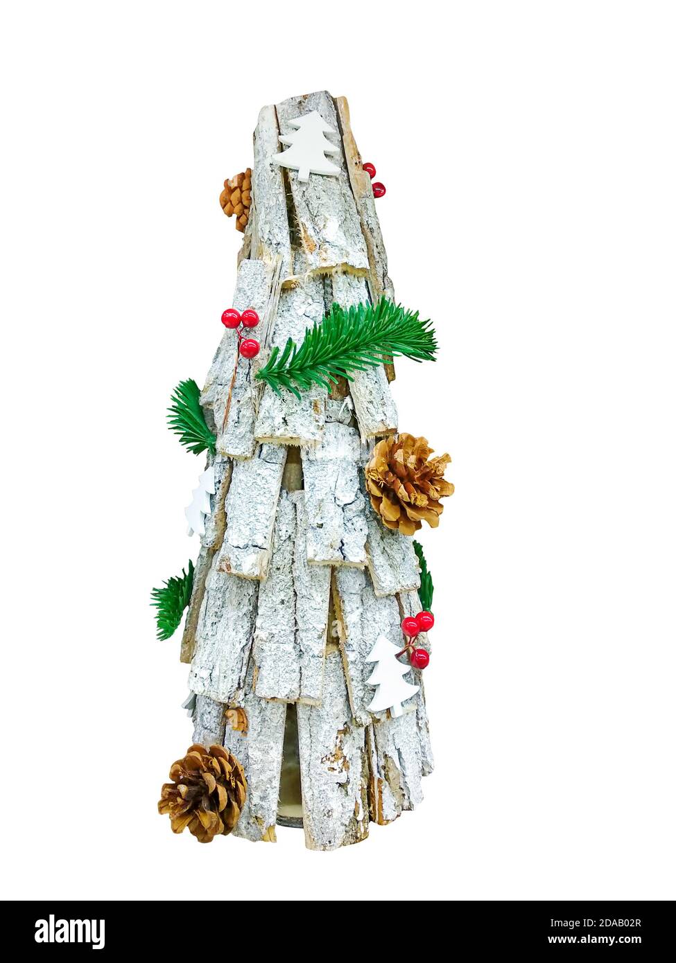 Pine cone christmas tree craft Cut Out Stock Images & Pictures - Alamy
