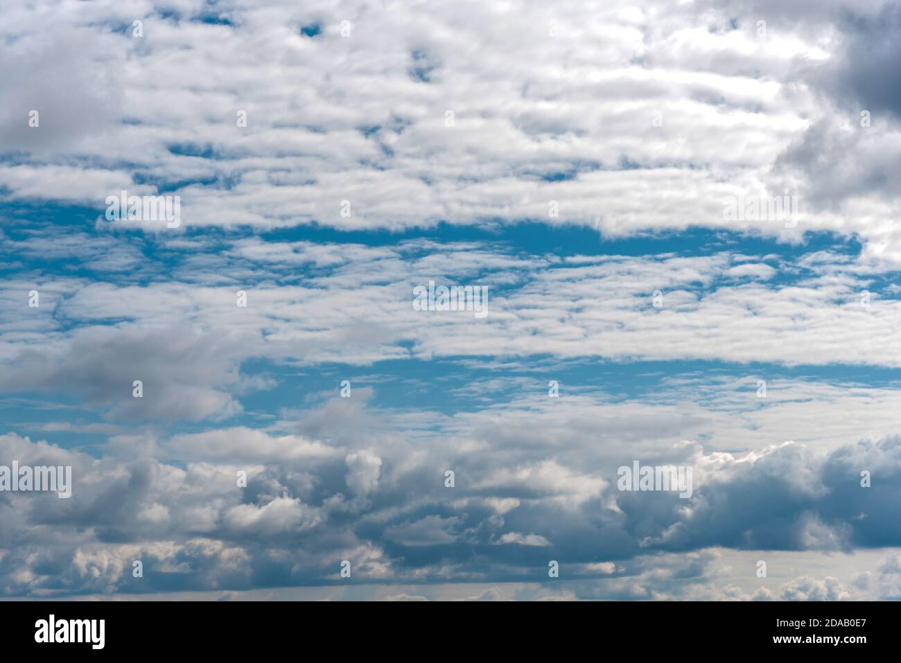 White clouds on summer blue sky landscape Stock Photo - Alamy