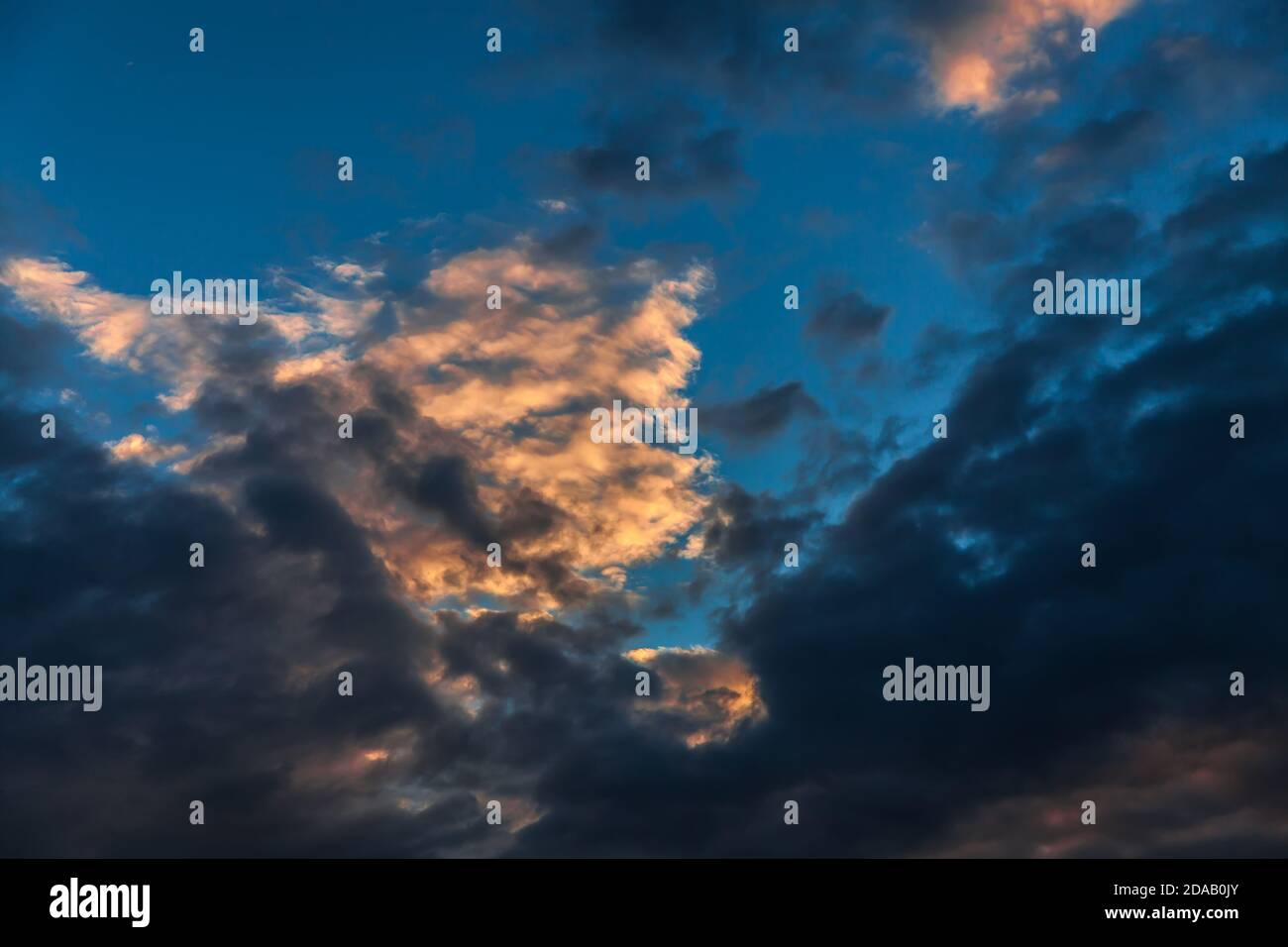 Dramatic sky with stormy clouds. Nature background Stock Photo - Alamy