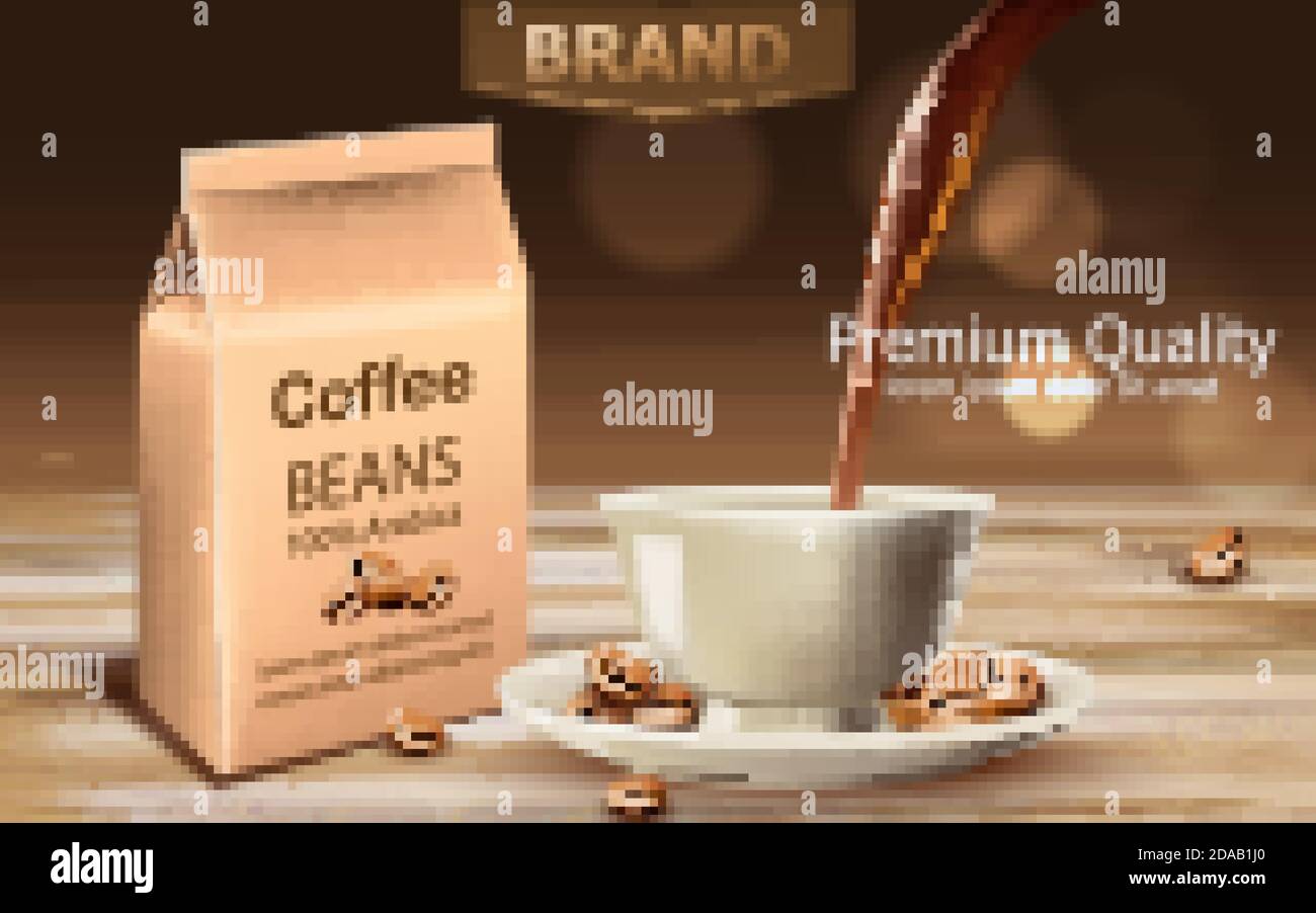 Premium Vector  Drawing cup of coffee and coffee beans