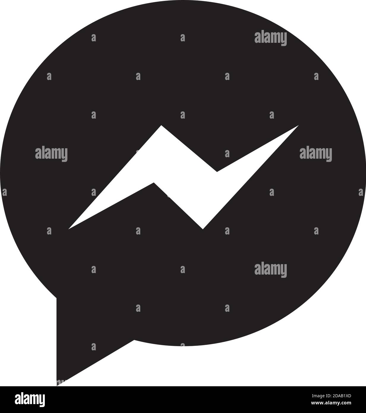 Facebook Messenger Instant Messaging Logo Icon Over White Background Silhouette Style Vector Illustration Stock Vector Image Art Alamy Facebook Messenger Instant Messaging Logo Icon Over White Background Silhouette Style Vector Illustration Stock Vector Image Art Alamy