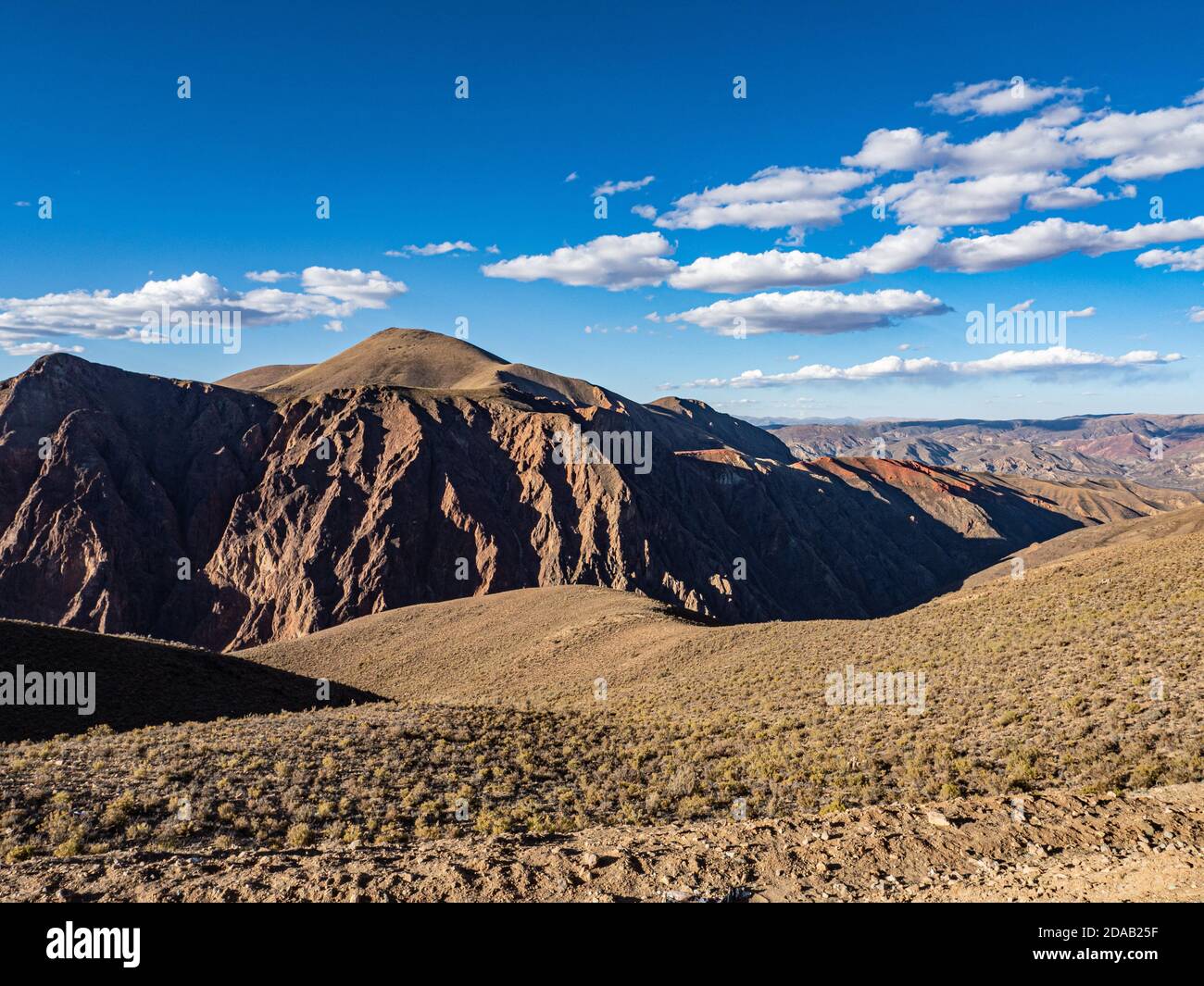 Landscape on Lipez in Bolivia.The province of Sud Lípez is one of the 16 provinces of the department of Potosí, in Bolivia Stock Photo