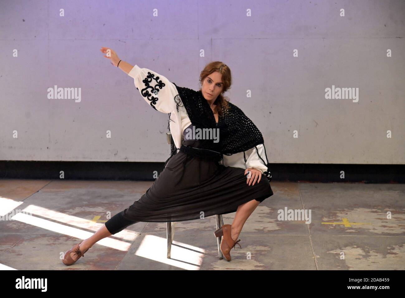 Dancer Maria Juncal performing Bailaoras show in Madrid on Wednesday , 11 November 2020.  Cordon Press Stock Photo