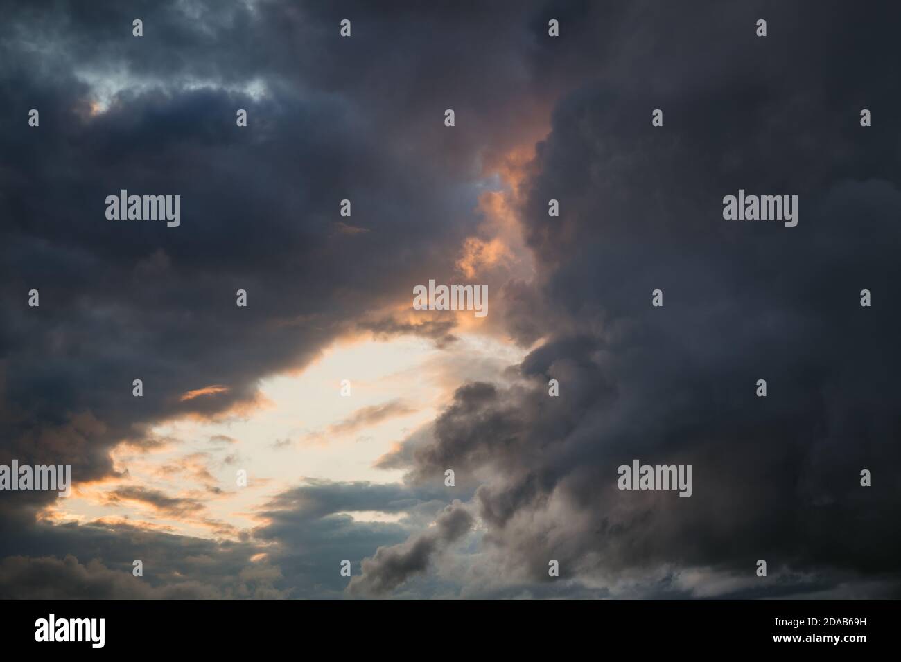 Dramatic sky with stormy clouds. Nature background Stock Photo - Alamy