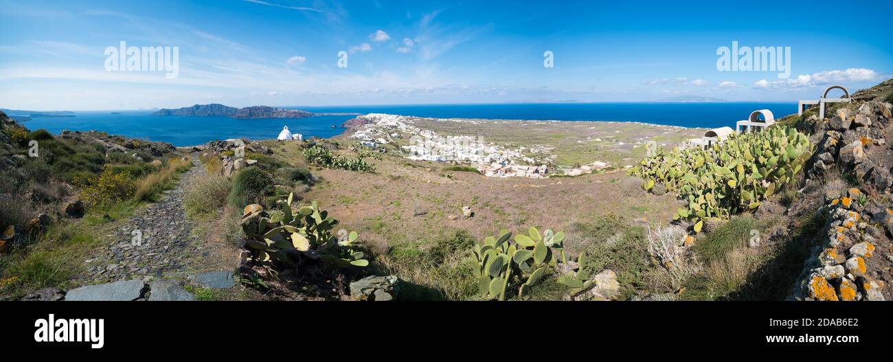 Santorini, Greece - Oia, panorama Stock Photo