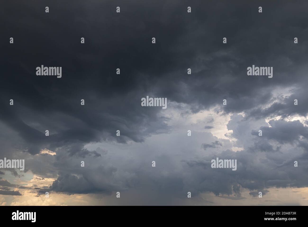 Nature background with stormy clouds. Dark dramatic sky with a stormy ...