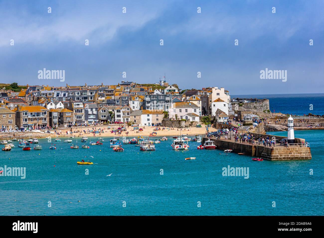 A View Of St Ives Harbour Cornwall UK Stock Photo Alamy a-view-of-st-ives-harbour-cornwall-uk-stock-photo-alamy