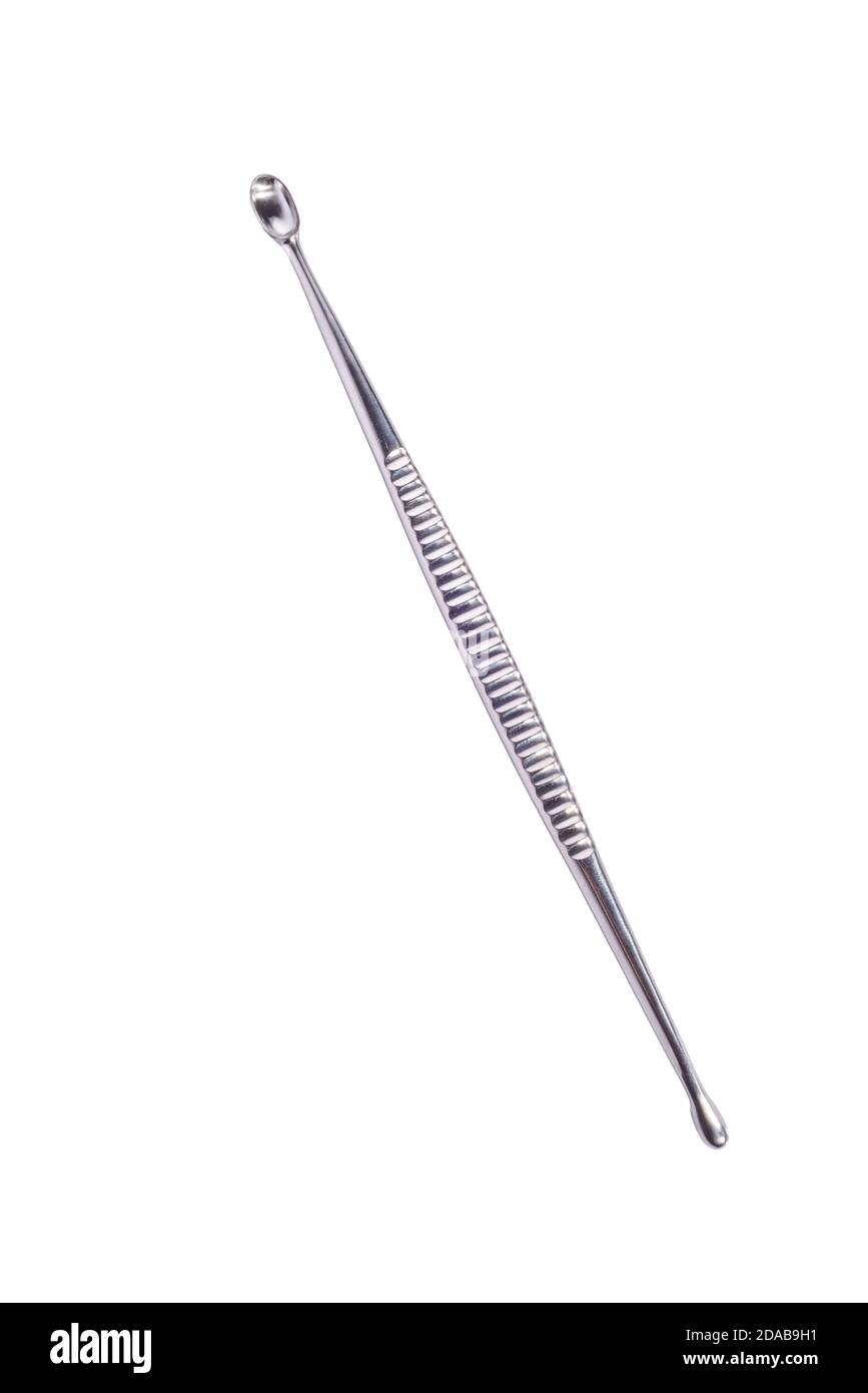 surgical bone spoon, medical instrument isolate on white background