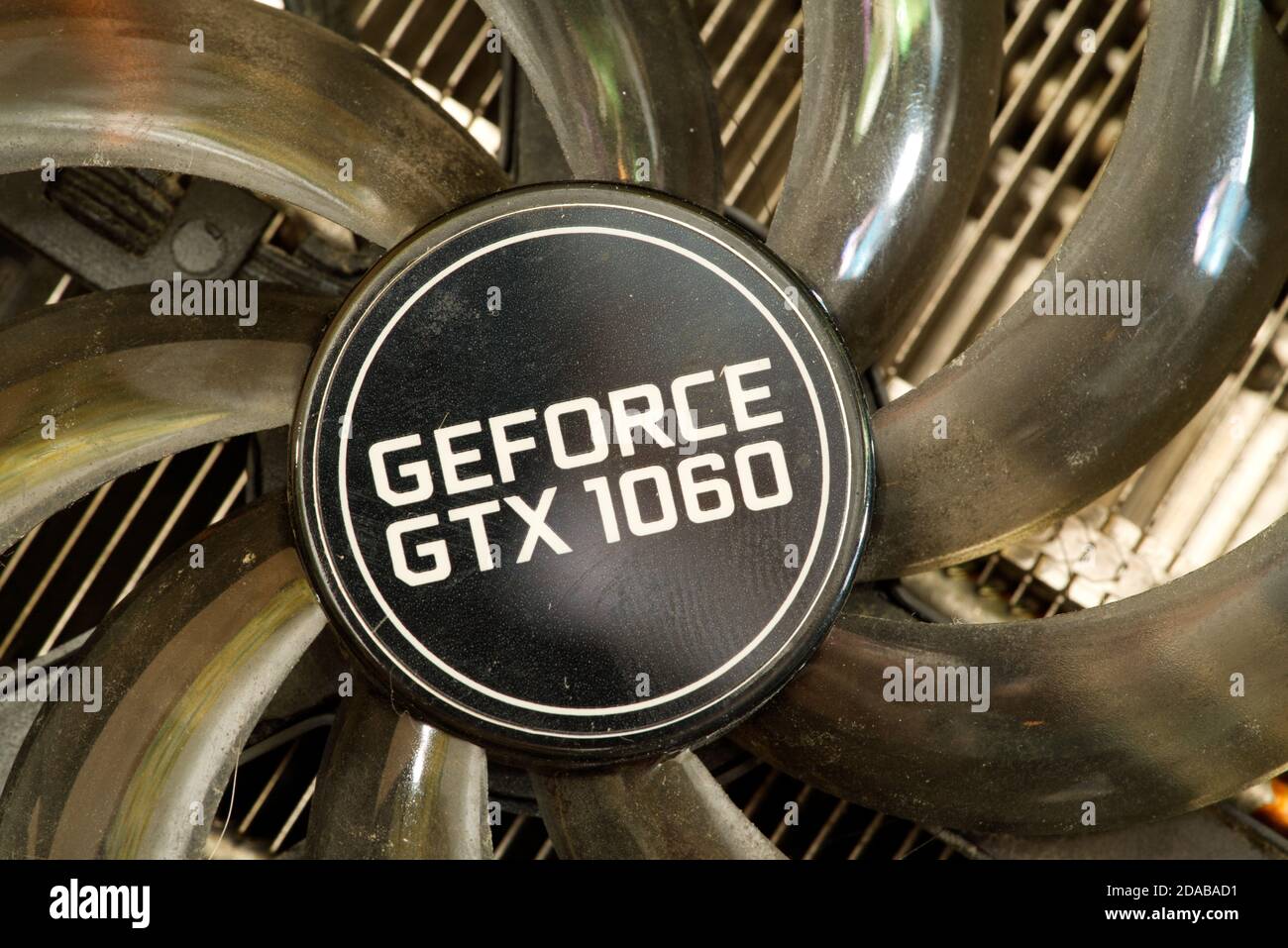 palit dual nvidia geforce gtx 1060 cooler close up Stock Photo - Alamy
