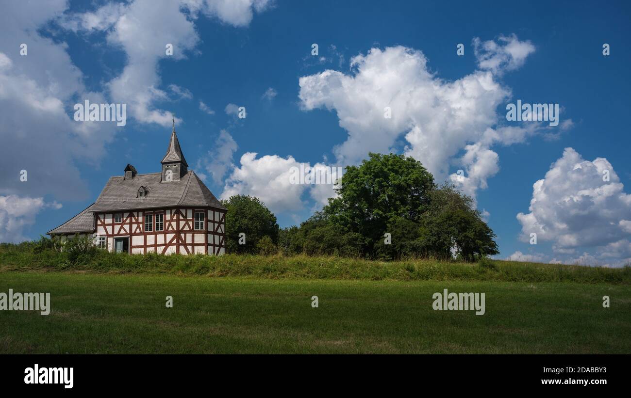 Ancient traditional church in Detmold - Germany Stock Photo