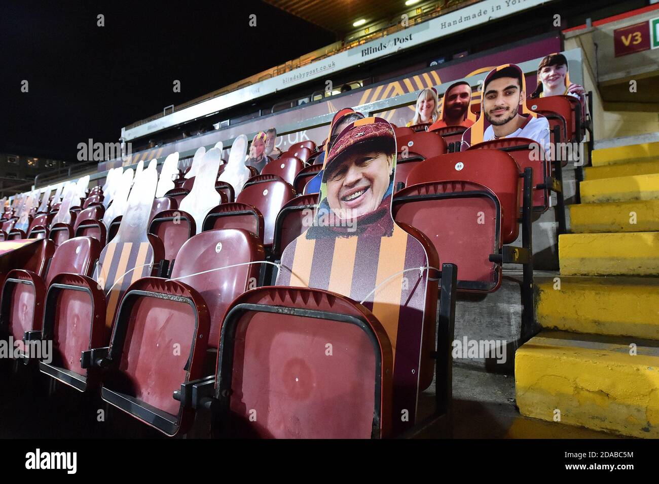 Bradford, UK. 10th Nov, 2020. BRADFORD, ENGLAND. NOVEMBER 10TH General view of Bradford City's Valley Parade ground before the EFL Trophy match between Bradford City and Oldham Athletic at the Coral Windows Stadium, Bradford on Tuesday 10th November 2020. (Credit: Eddie Garvey | Credit: MI News & Sport /Alamy Live News Stock Photo