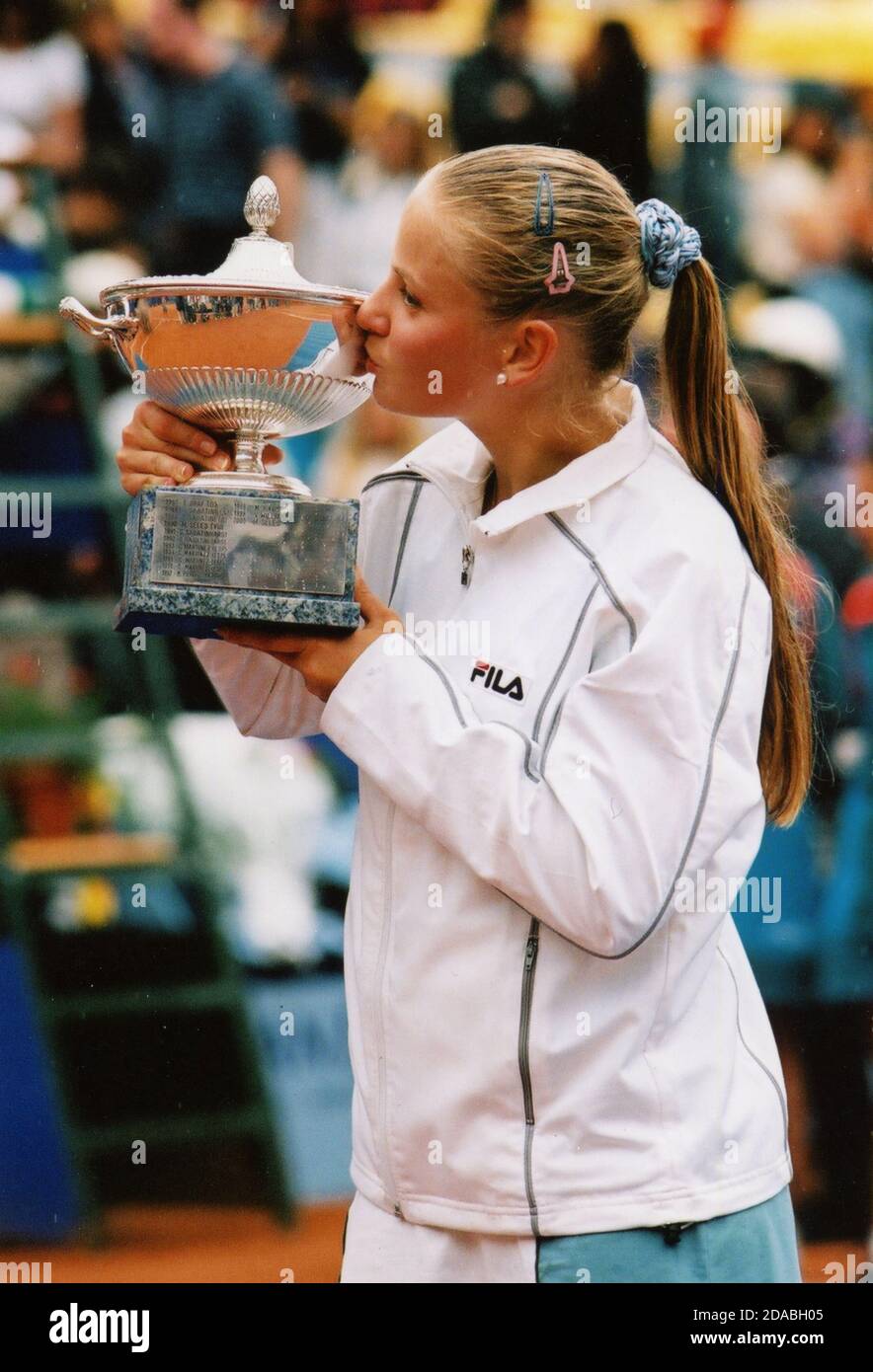 Austrian tennis player Jelena Dokic, Rome, Italy 2001 Stock Photo