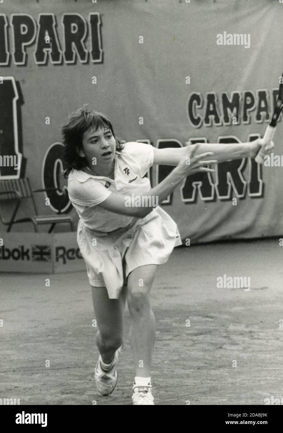 Tennis player Miller, 1988 Stock Photo