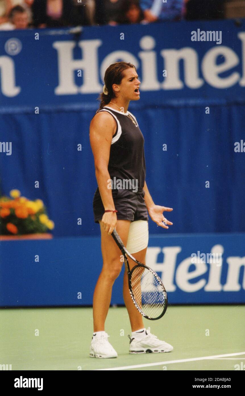 French tennis player Amelie Mauresmo, Australian Open 1999 Stock Photo -  Alamy