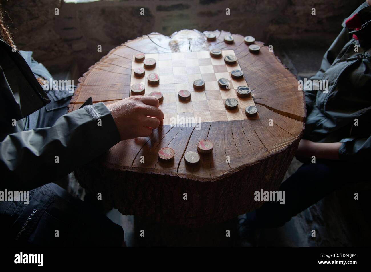 A Viking chess in a museum Stock Photo Alamy