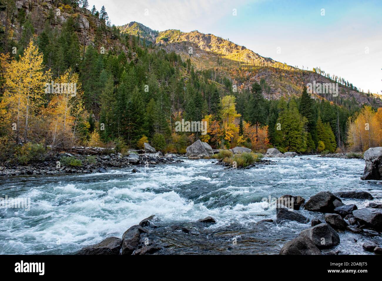 Leavenworth washington river rocks hires stock photography and images