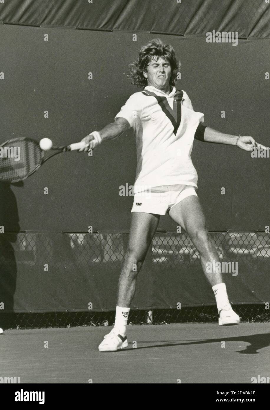 Swedish tennis player Peter Lundgren, 1980s Stock Photo - Alamy