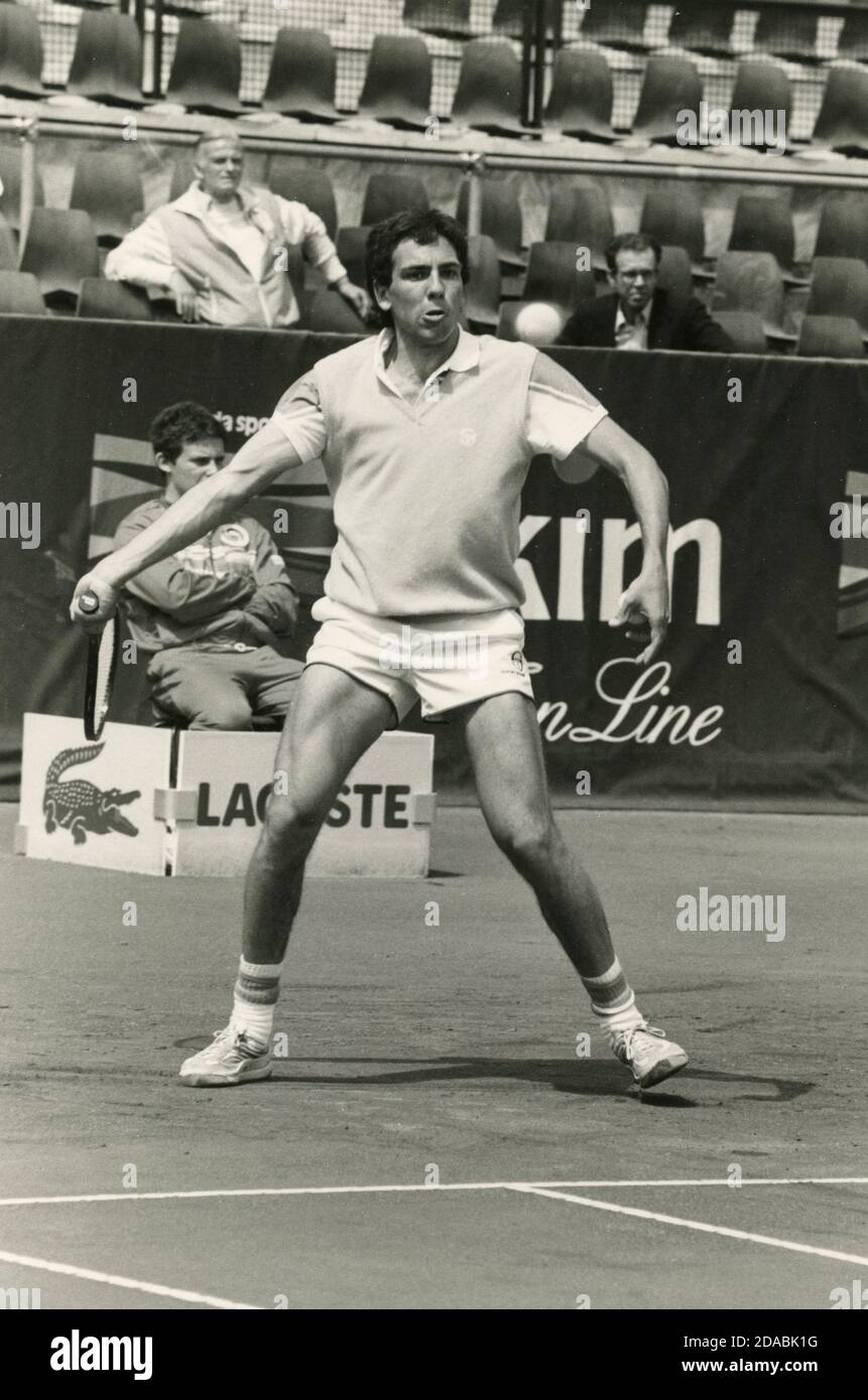 Italian tennis player Simone Colombo, Italy 1980s Stock Photo - Alamy