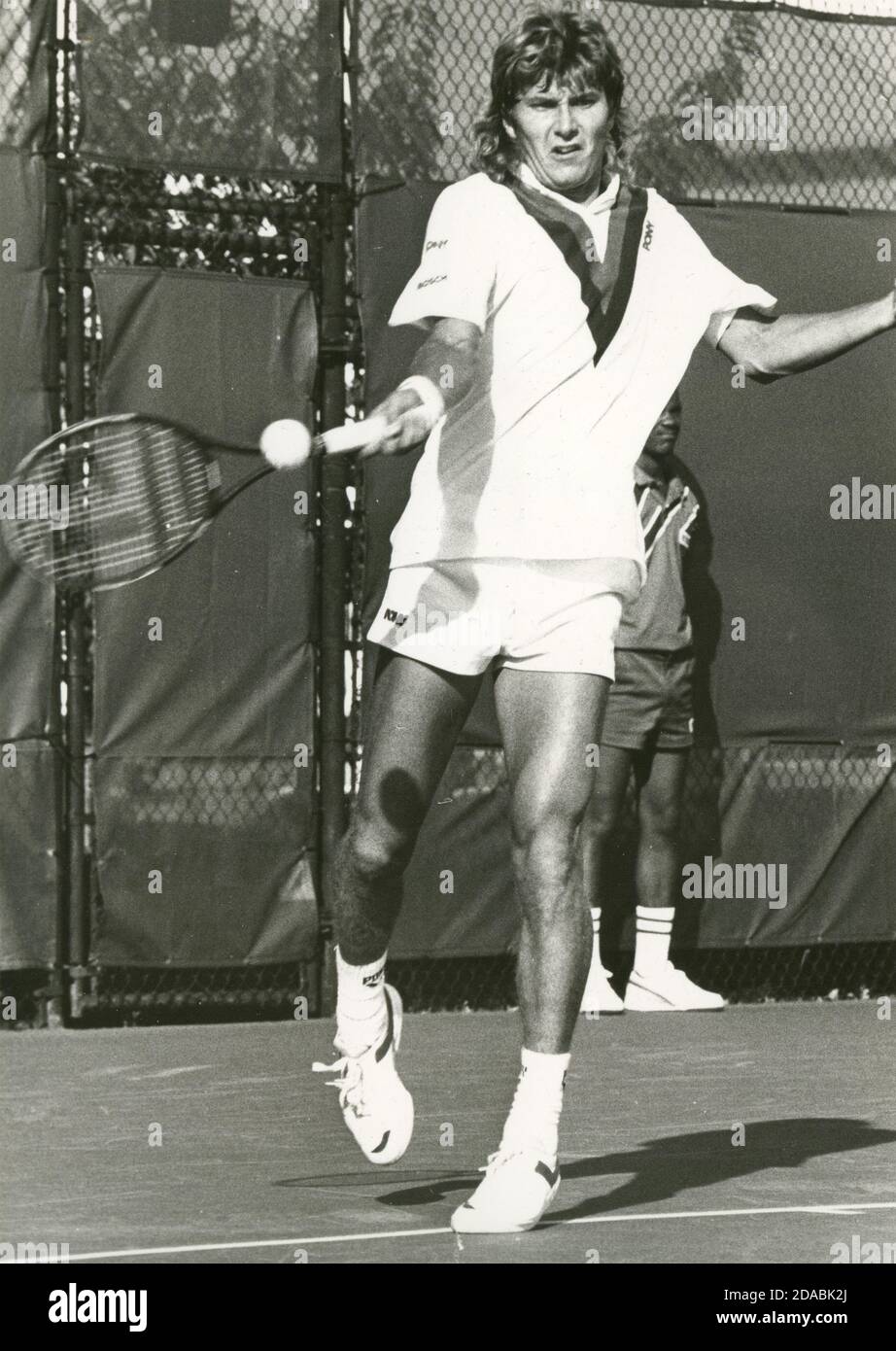 Swedish tennis player Peter Lundgren, 1980s Stock Photo - Alamy
