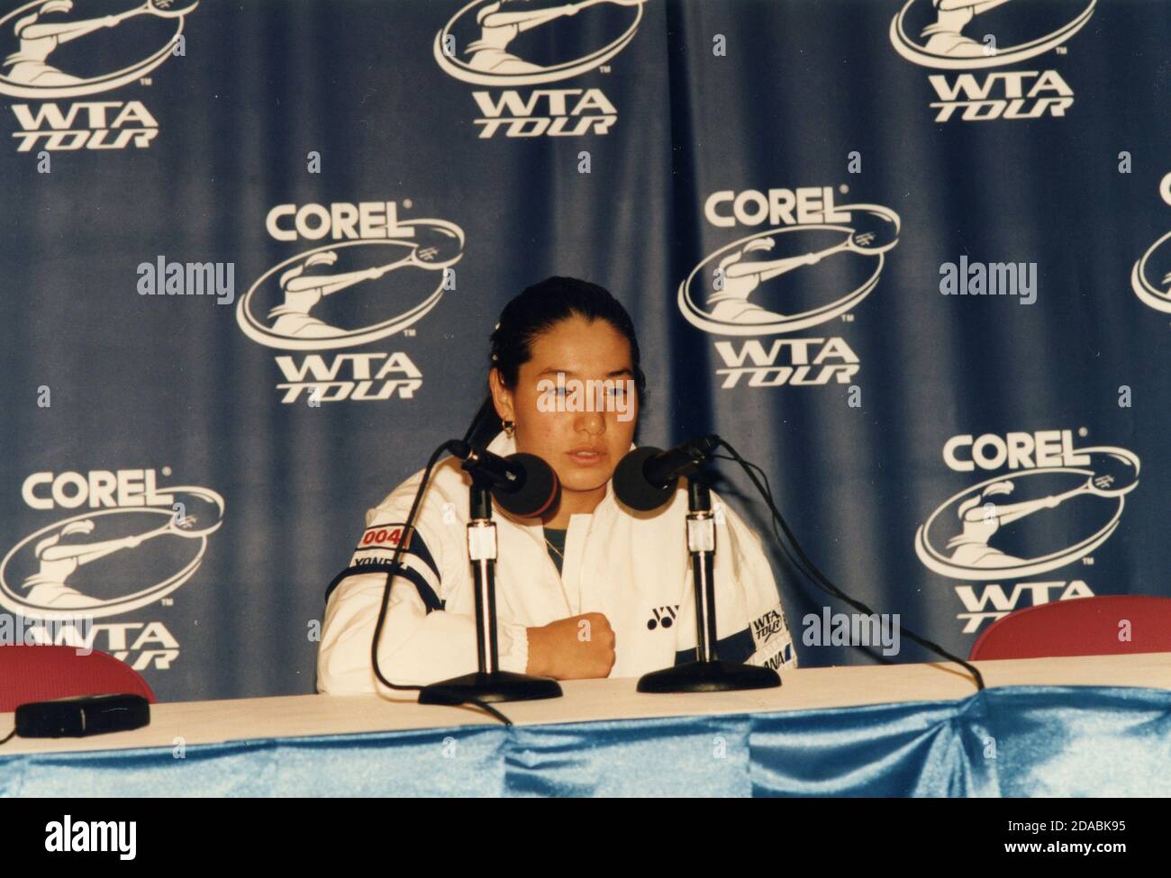 Japanese tennis player Kimiko Date, WTA 1995 Stock Photo