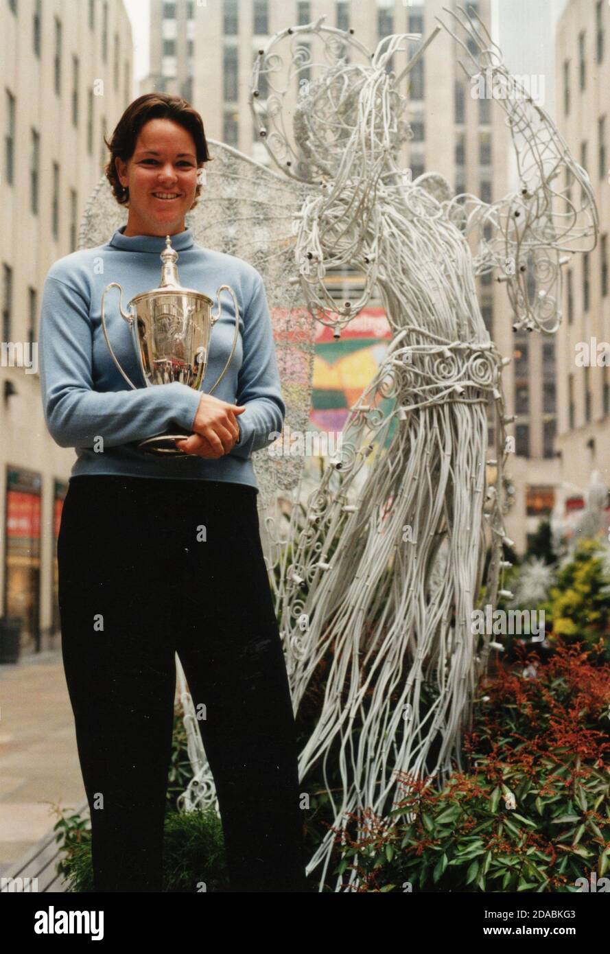 American tennis player Lindsay Davenport, Chase Chaps, NY, USA 1999 Stock Photo