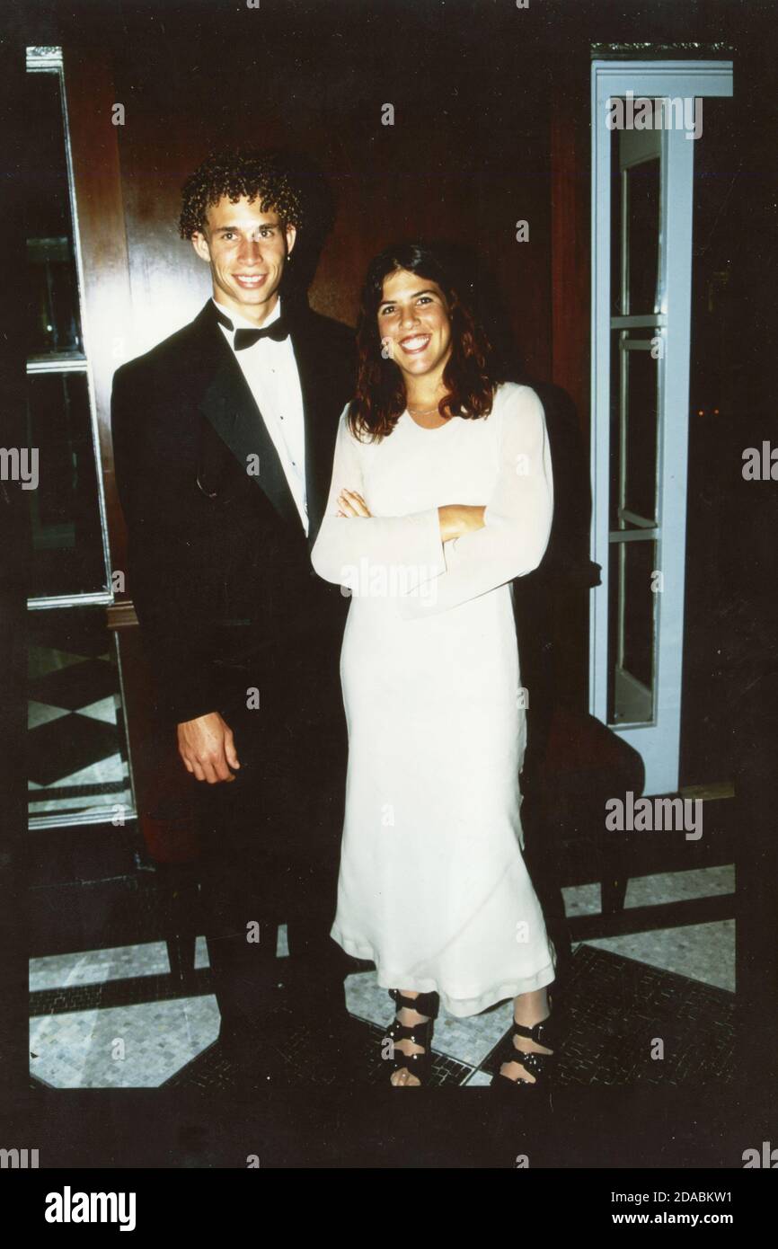 American tennis player Jennifer Capriati with her boyfriend Ryan Bonner, 1995 Stock Photo