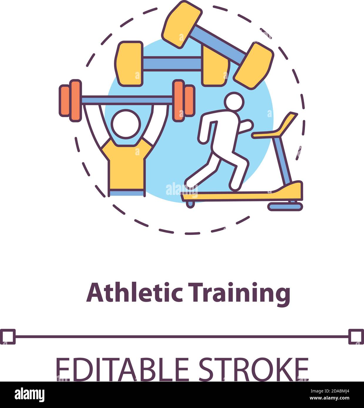 Athletic training concept icon Stock Vector Image & Art Alamy