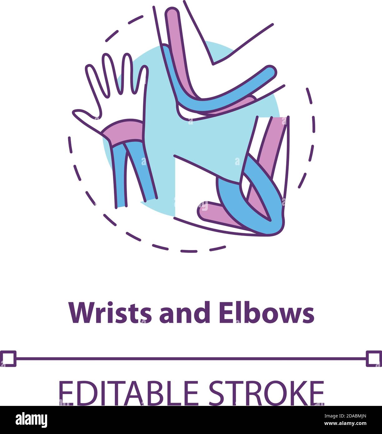 Wrists and elbows concept icon Stock Vector Image & Art Alamy