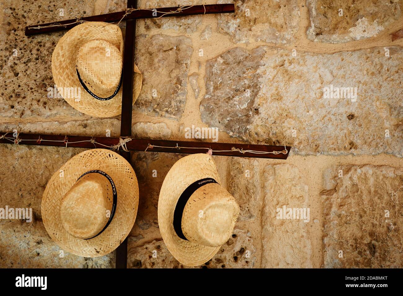 Straw hats to protect from the sun. French Way, Way of St. James