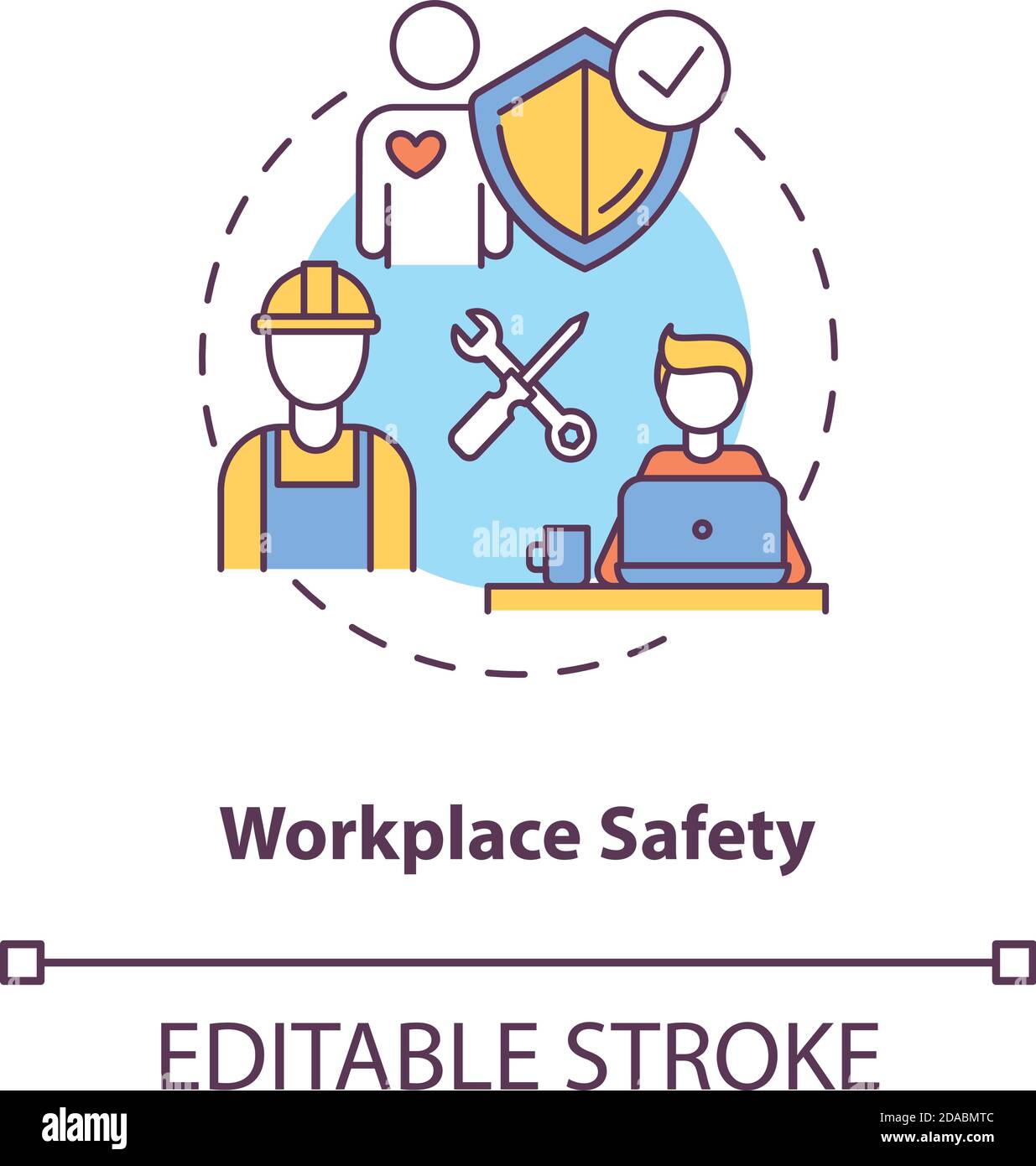 Workplace safety concept icon Stock Vector Image & Art - Alamy