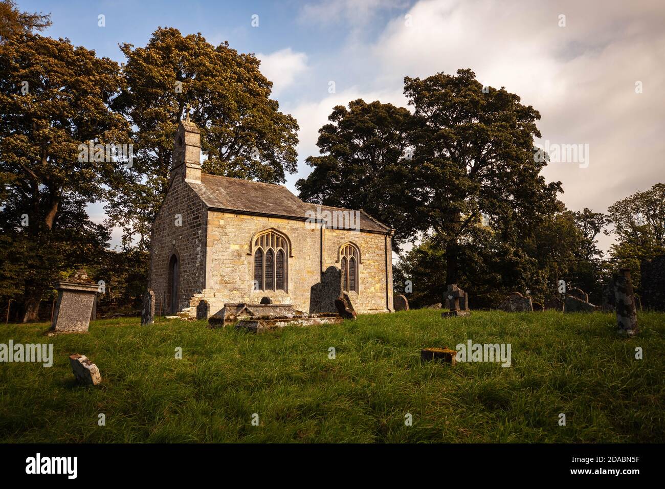 Whitfield old church in northumberland Stock Photo Alamy
