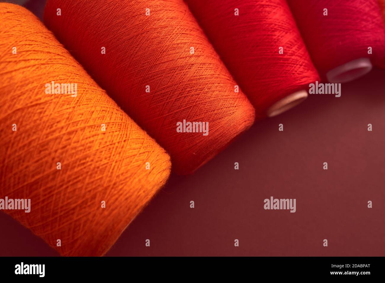 Composition of colorful vibrant wool threads Stock Photo - Alamy