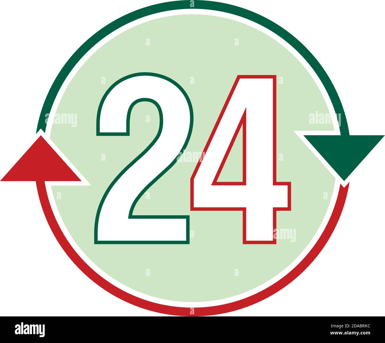 24-hour service center - help icon, technical support icon, computer services support, technical support concept Stock Vector