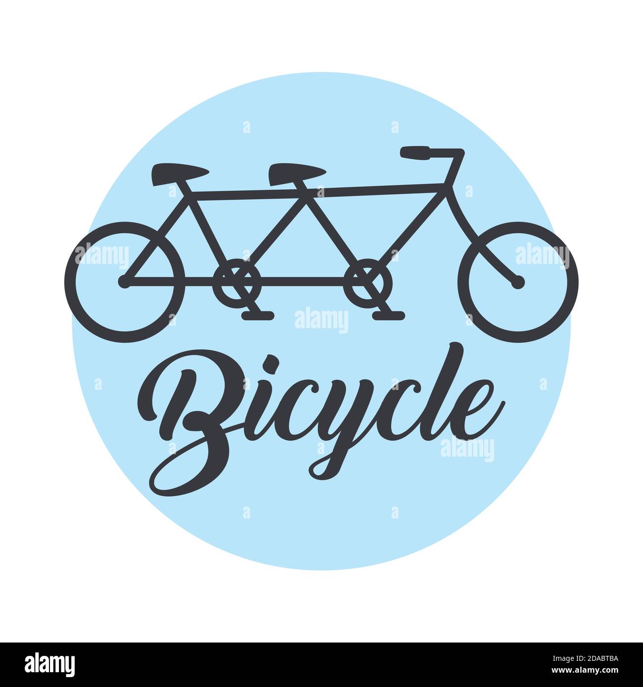 banner of tandem bicycle transport vector illustration design Stock Vector  Image & Art - Alamy