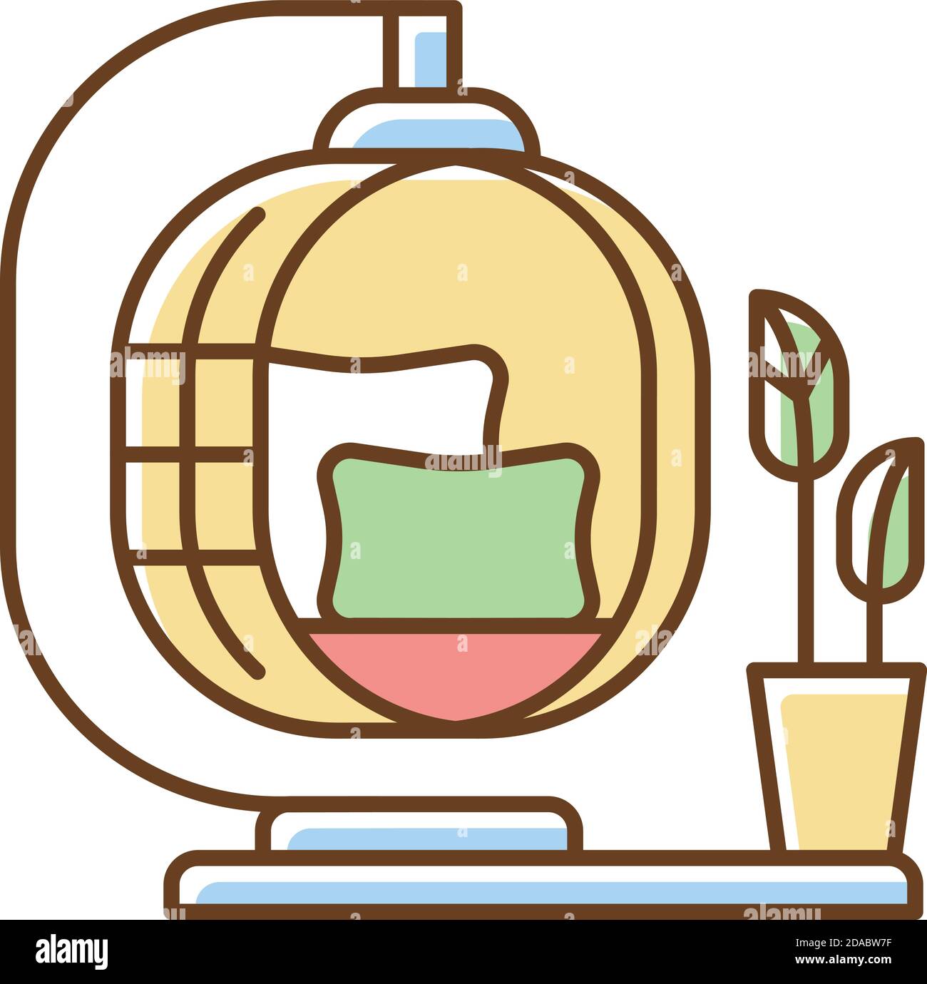 Rustic decor RGB color icon Stock Vector Image & Art - Alamy