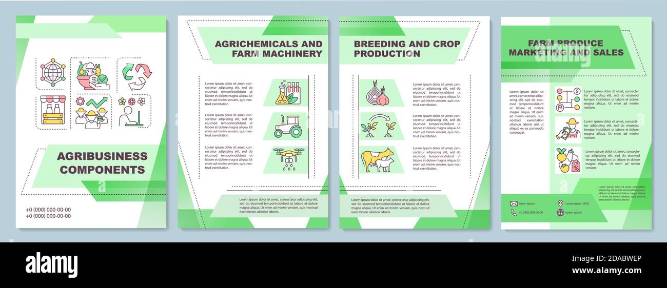 Agribusiness component brochure template Stock Vector Image & Art Alamy