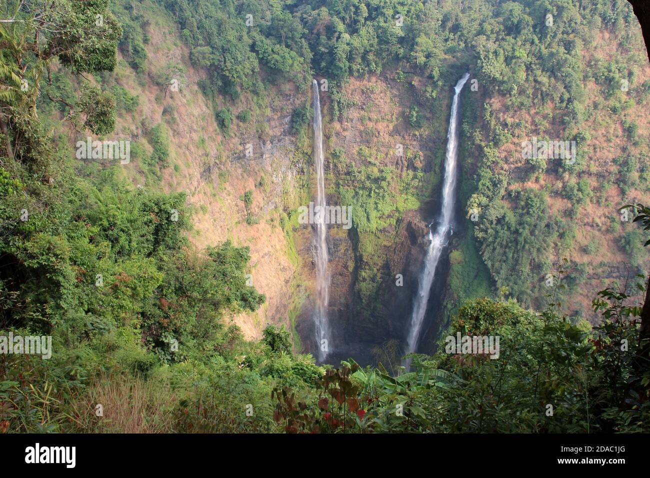 tad fane waterfalls at bolovens in laos Stock Photo