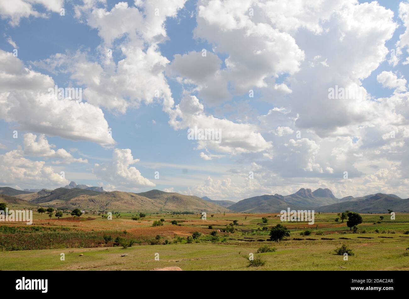 Central Highlands in Madagascar Stock Photo