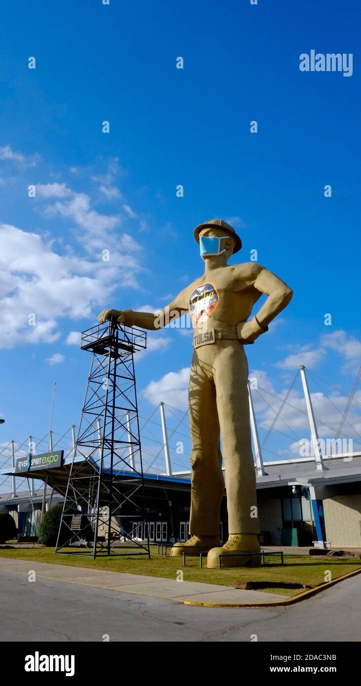 Golden Driller Statue in Tulsa, OK