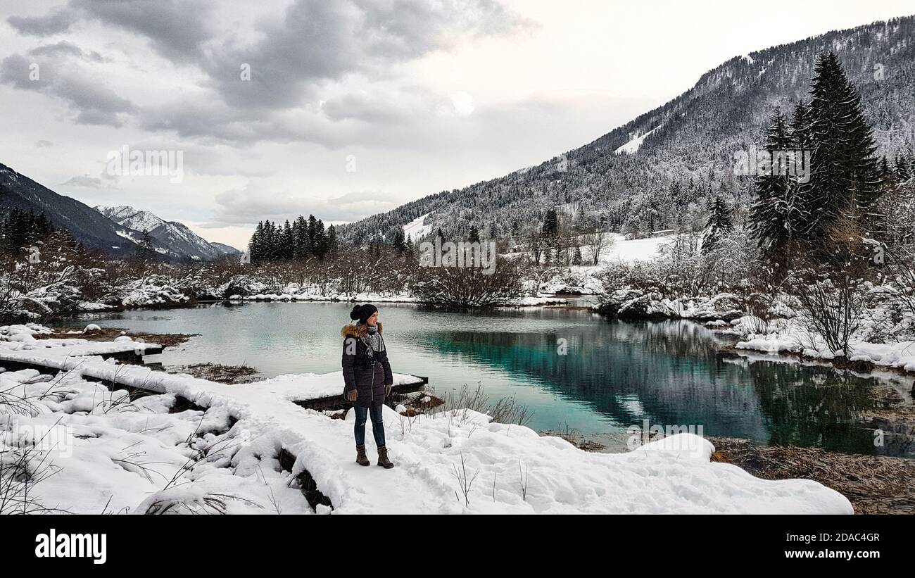 Model admiring landscape hi-res stock photography and images - Alamy
