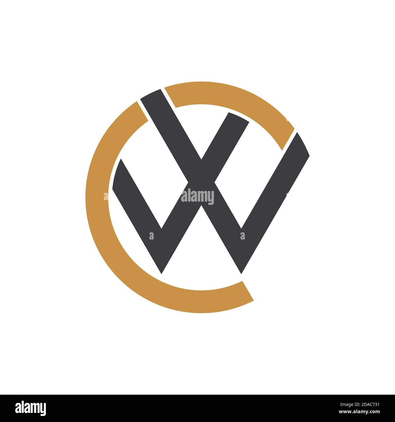 Initial letter cw logo or wc logo vector design template Stock Vector ...