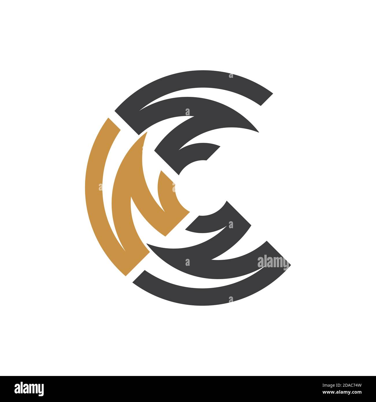 Initial letter cw logo or wc logo vector design template Stock Vector ...