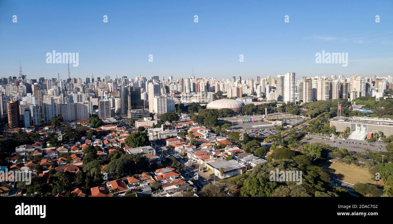 Sao Paulo, Brazil, May 2019 - Aerial view of Avenida Paulista 7638707 Stock  Photo at Vecteezy