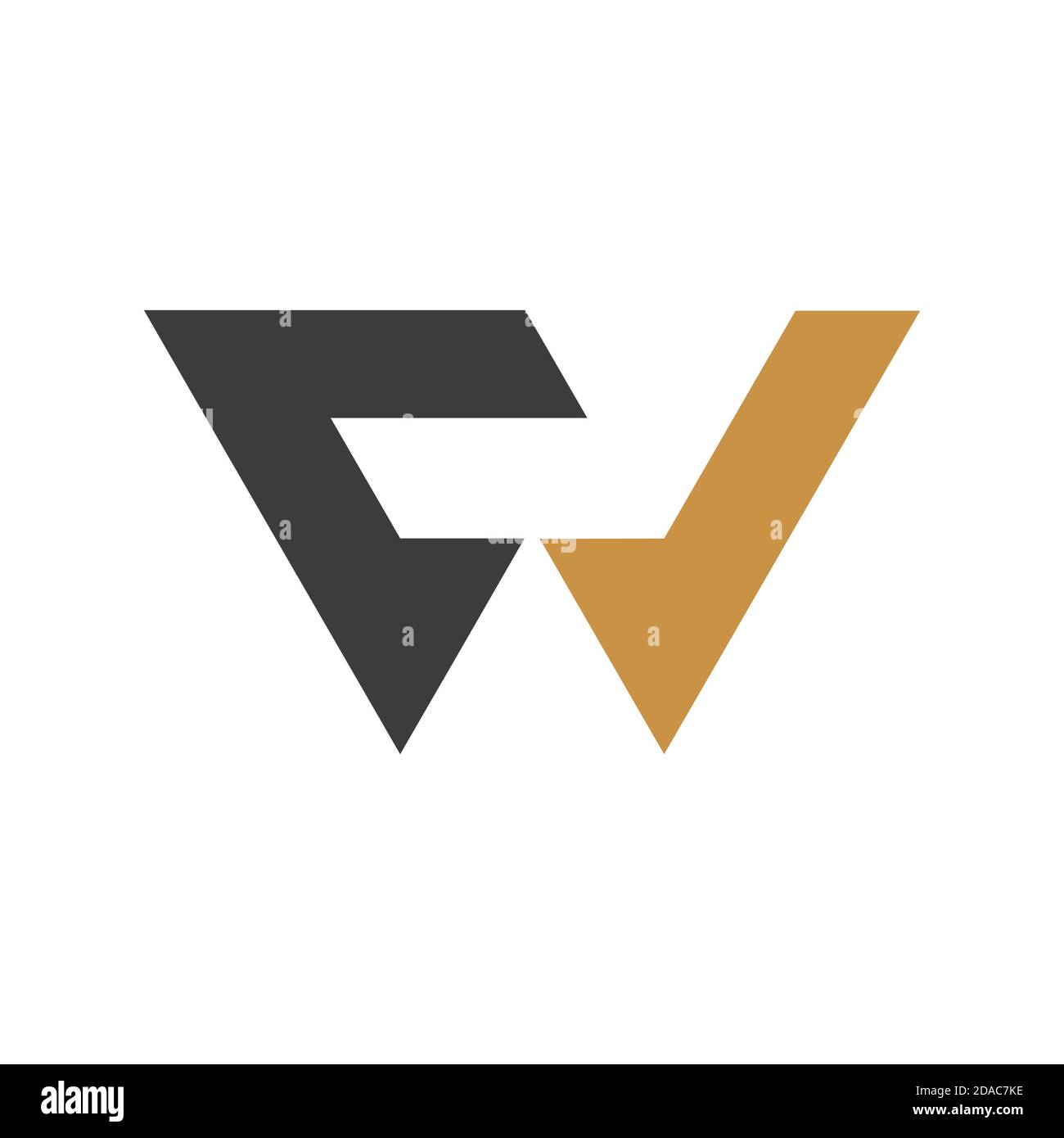 Initial letter cw logo or wc logo vector design template Stock Vector ...
