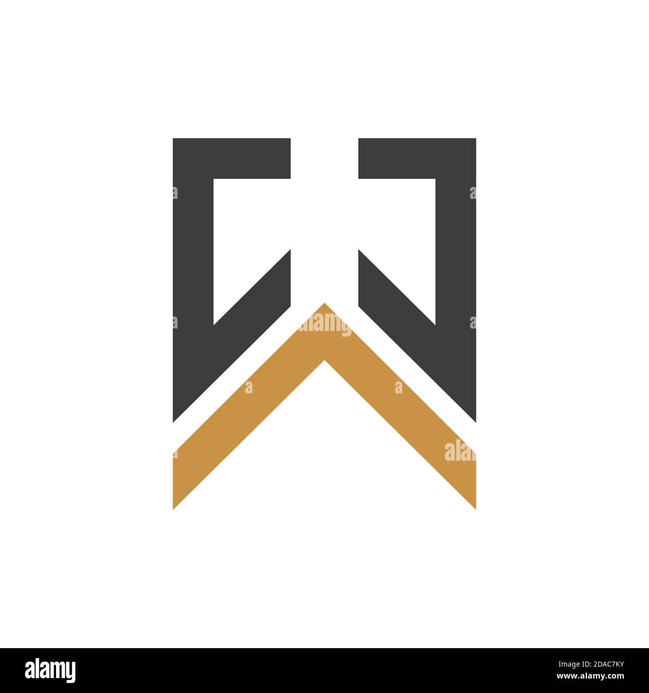 Initial letter cw logo or wc logo vector design template Stock Vector ...